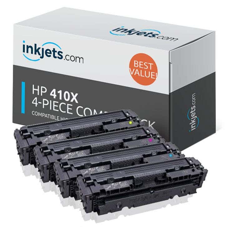 HP 410X High-Yield Compatible Toner Cartridge 4-Pack Combo_Inkjets.com